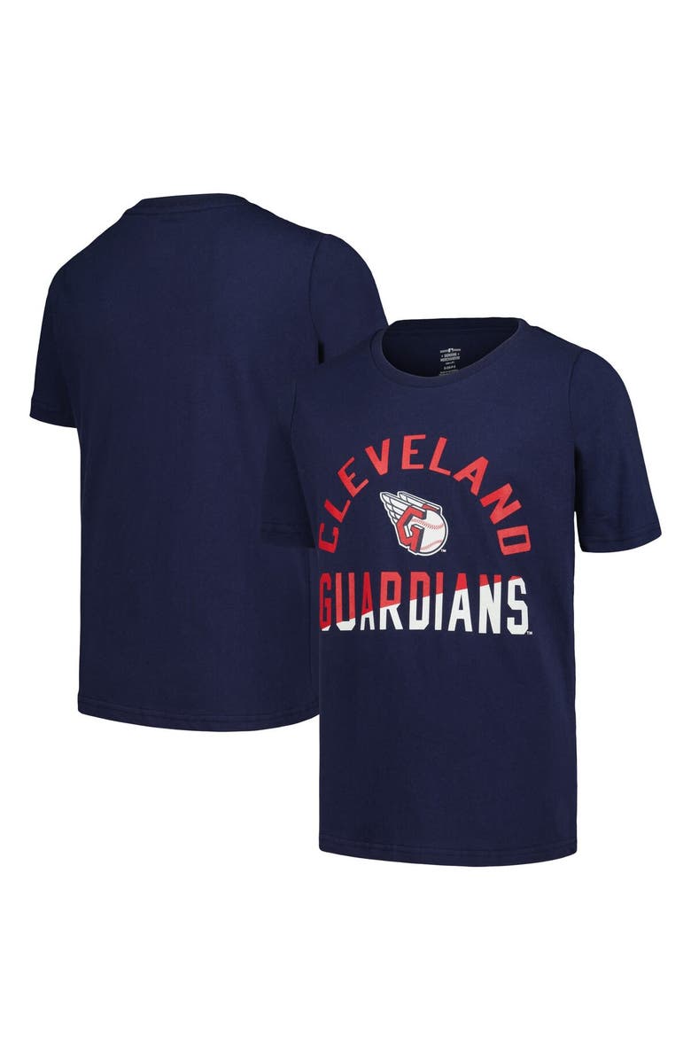 Outerstuff Youth Navy Cleveland Guardians Halftime T-Shirt, Main, color, 