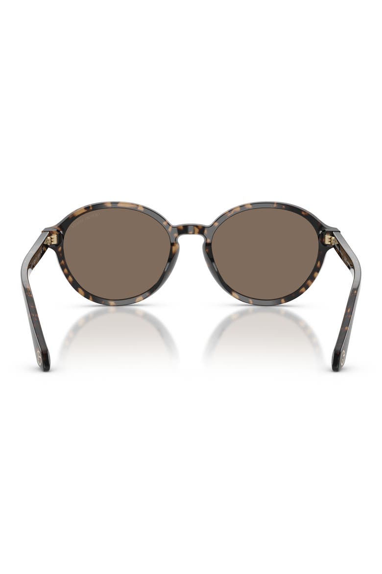 53mm Oval Sunglasses, Alternate, color, BROWN