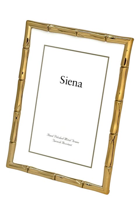 Goldtone Bamboo Design 8" x 10" Picture Frame