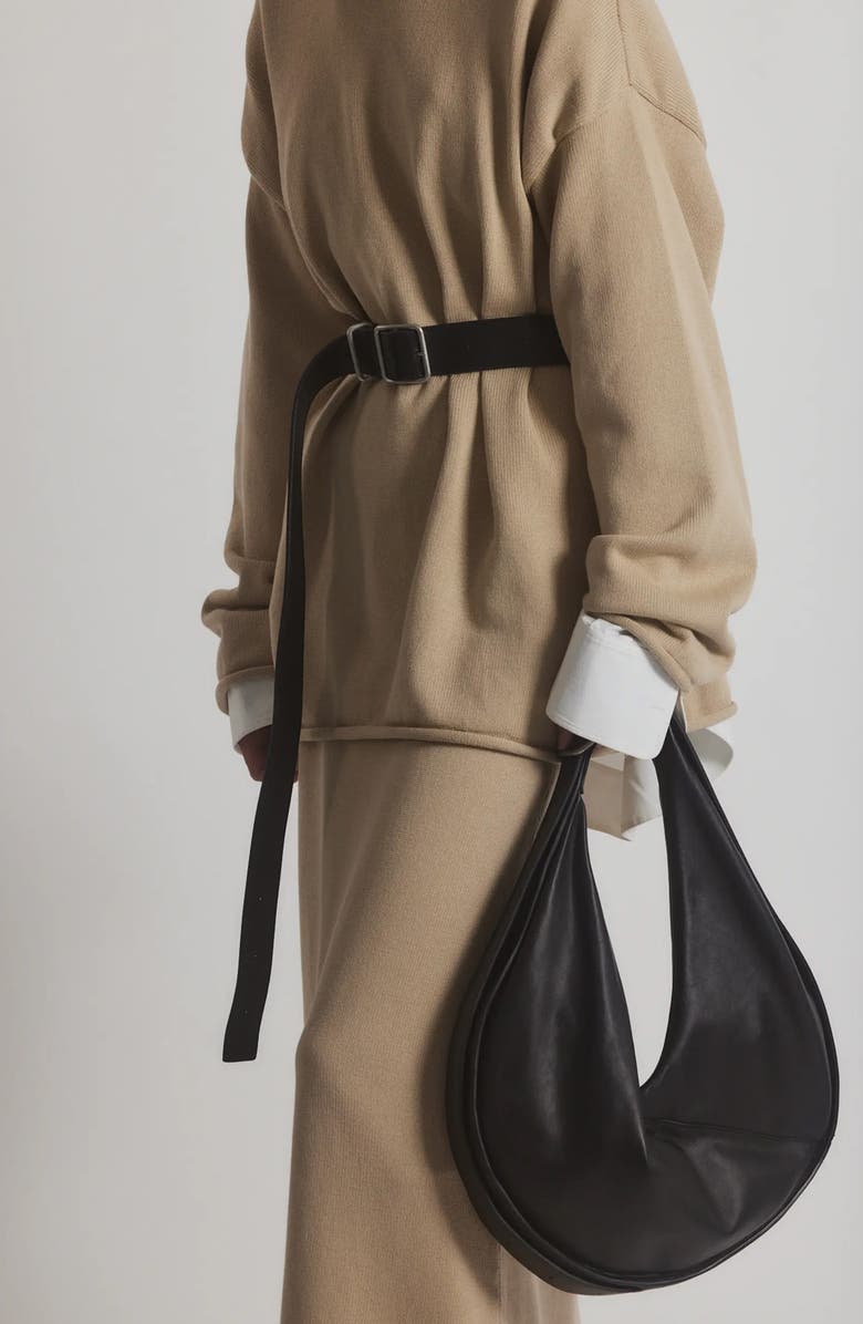 Janessa Leoné Bowe Leather Belt, Alternate, color,