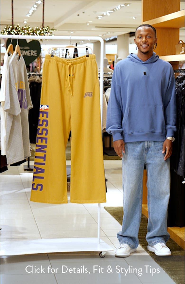 Lakers Lounge Fit Sweatpants, sales video thumbnail