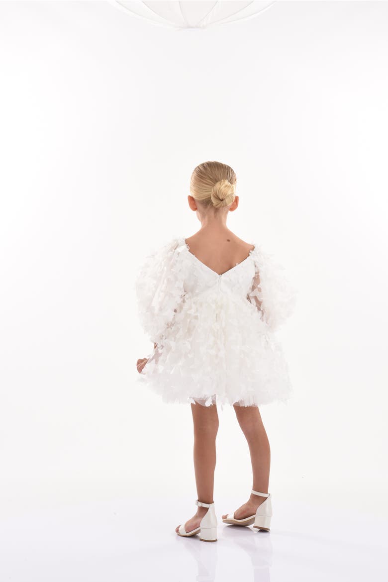 Bell Mariposa Dress, Alternate, color, White