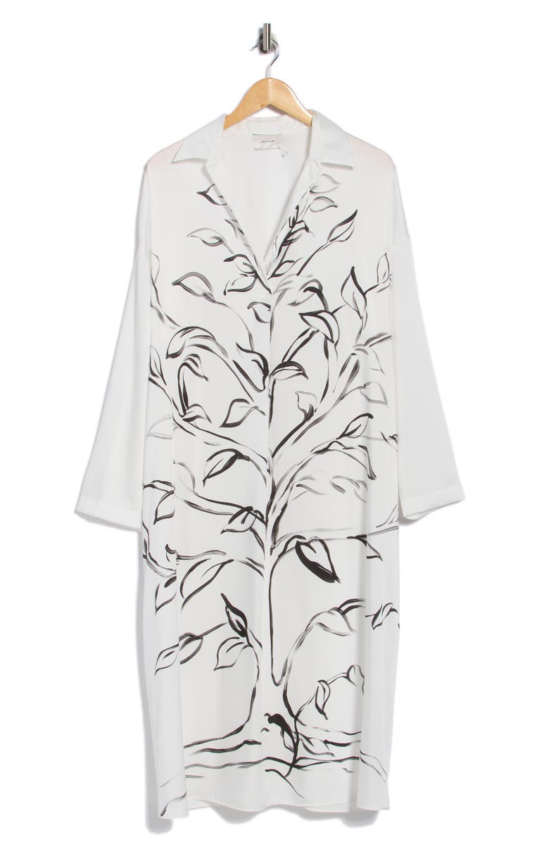 Longchamp Long Sleeve Midi Dress, Alternate, color,