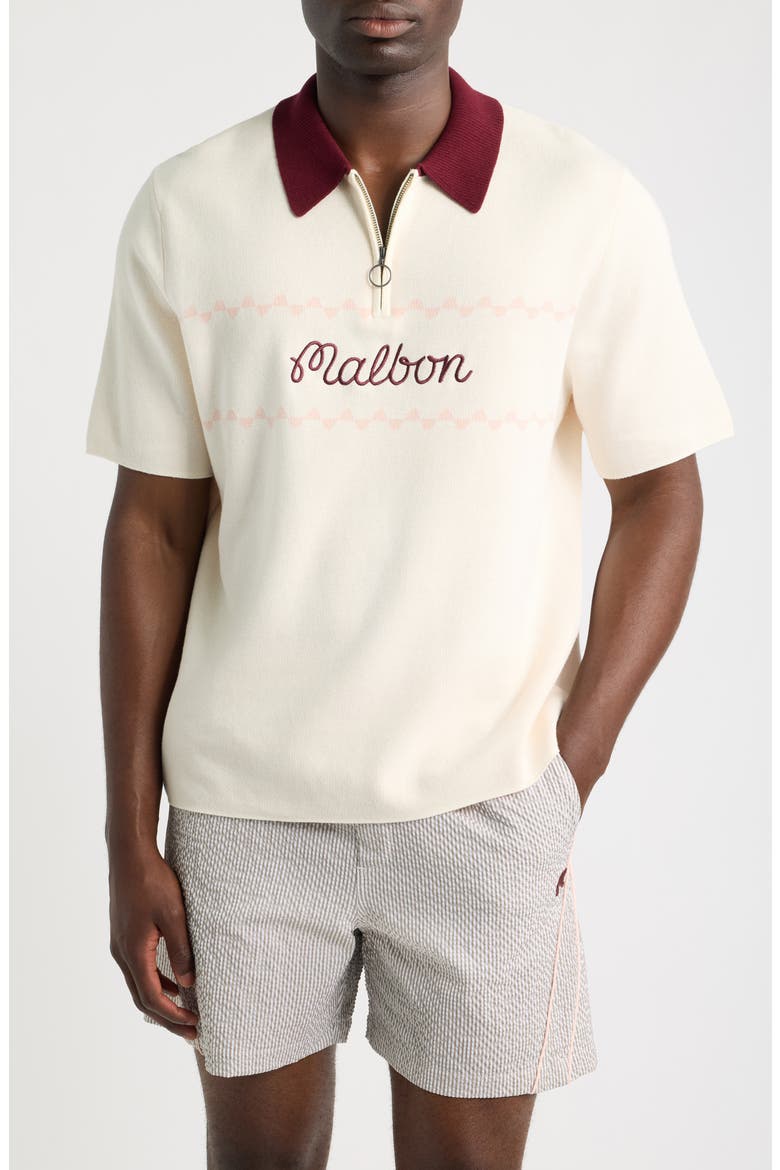 Benny Logo Detail Cotton Polo, Main, color, WHISPER WHITE