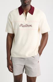MALBON Benny Logo Detail Cotton Polo