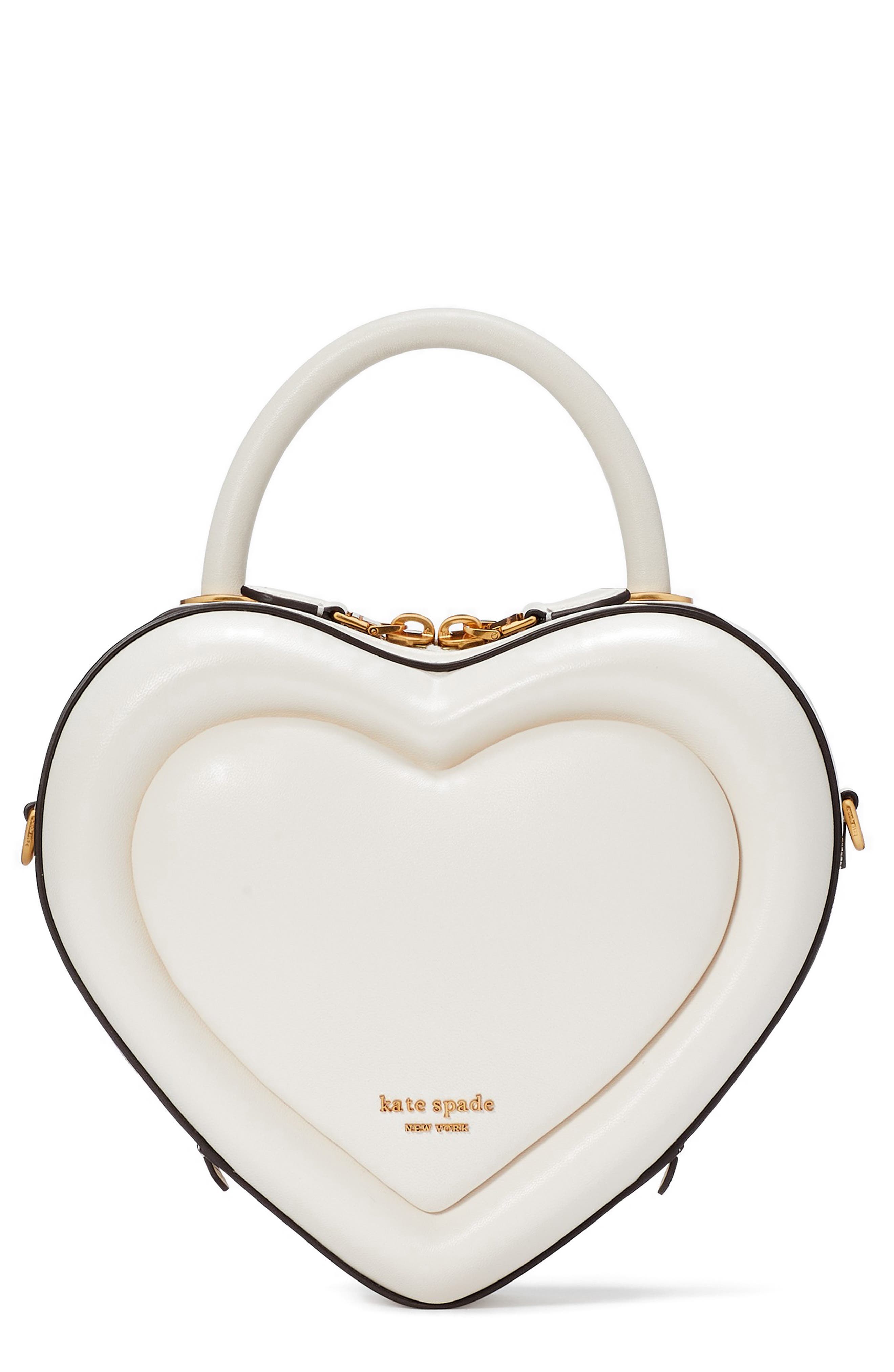 Kate Spade New York 3d heart leather crossbody bag, Main, color, 