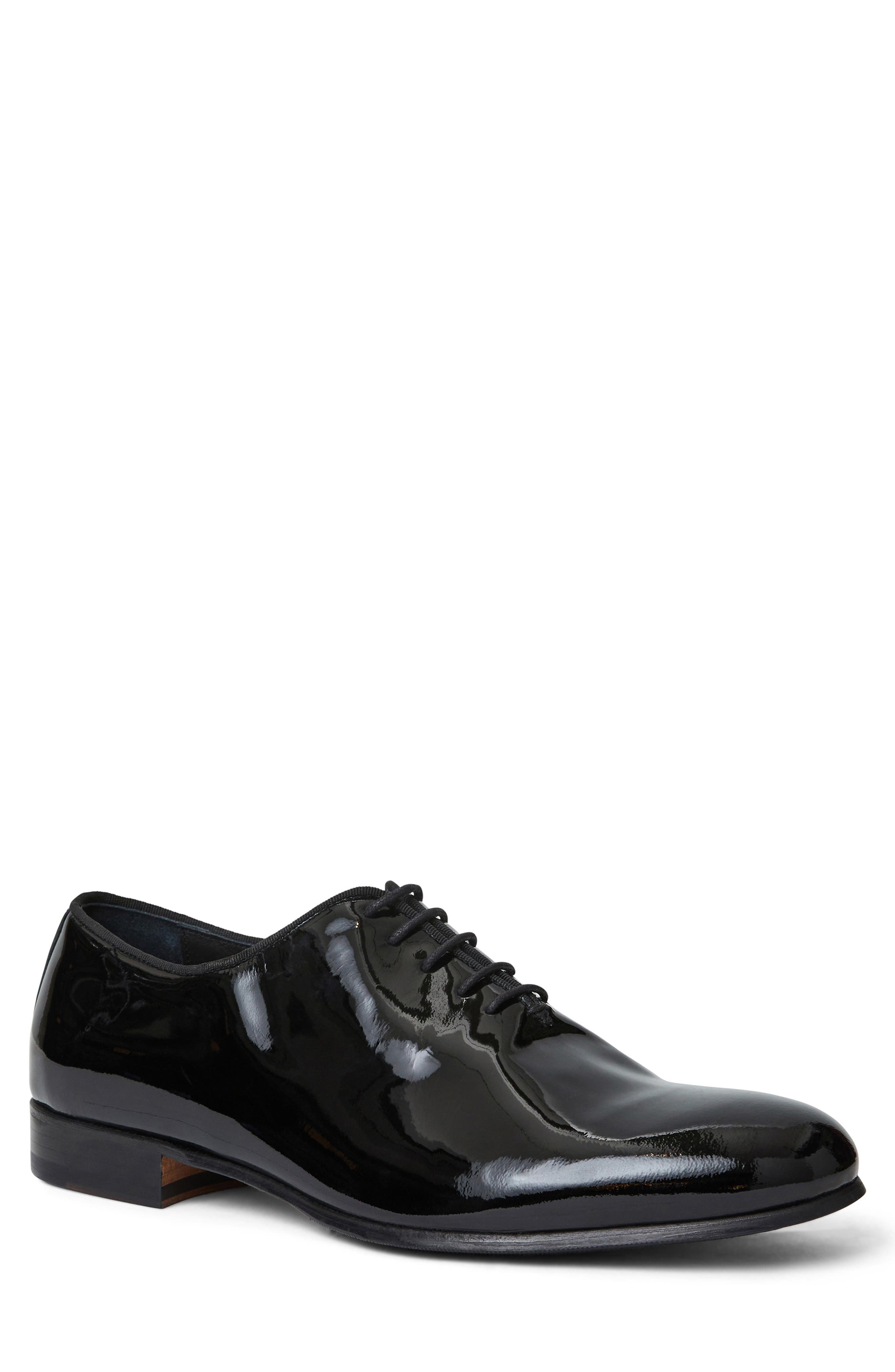 Bruno Magli Naso Oxford, Main, color, Black Patent