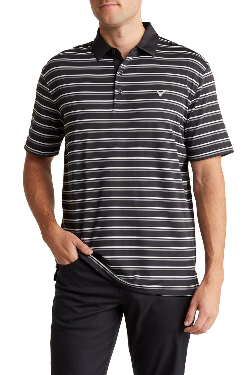 Callaway Feeder Stripe Polo, Main, color, 
