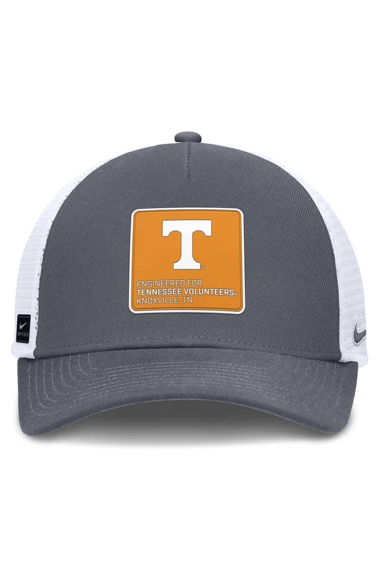 Nike Men's Nike Gray/White Tennessee Volunteers 2025 On-Field Rise Engineered Trucker Adjustable Hat, Alternate, color,
