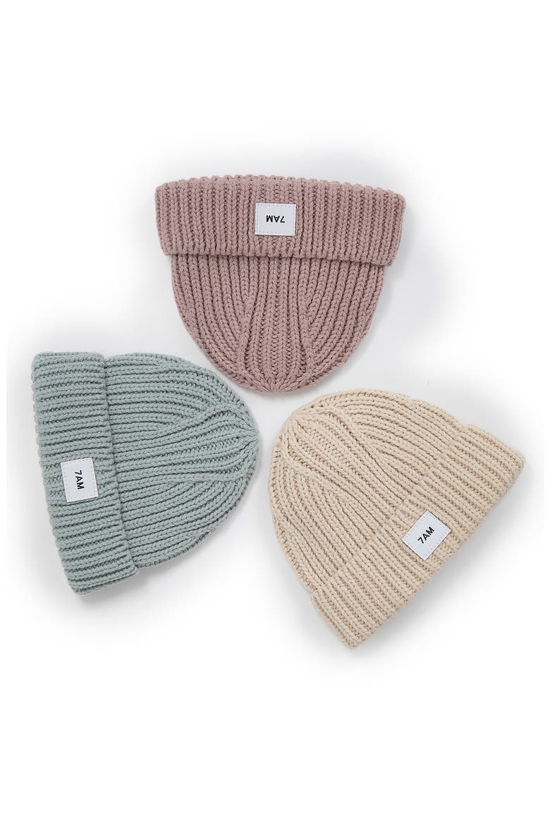 Kids' Chunky Beanie, Alternate, color, SAND