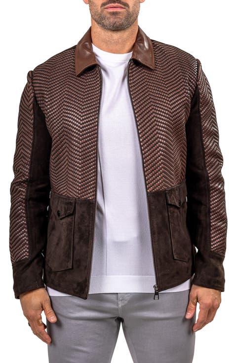 Textured Leather Jacket