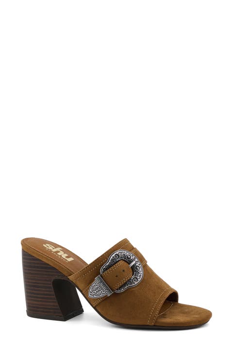 Giselle Faux Leather Slide Sandal