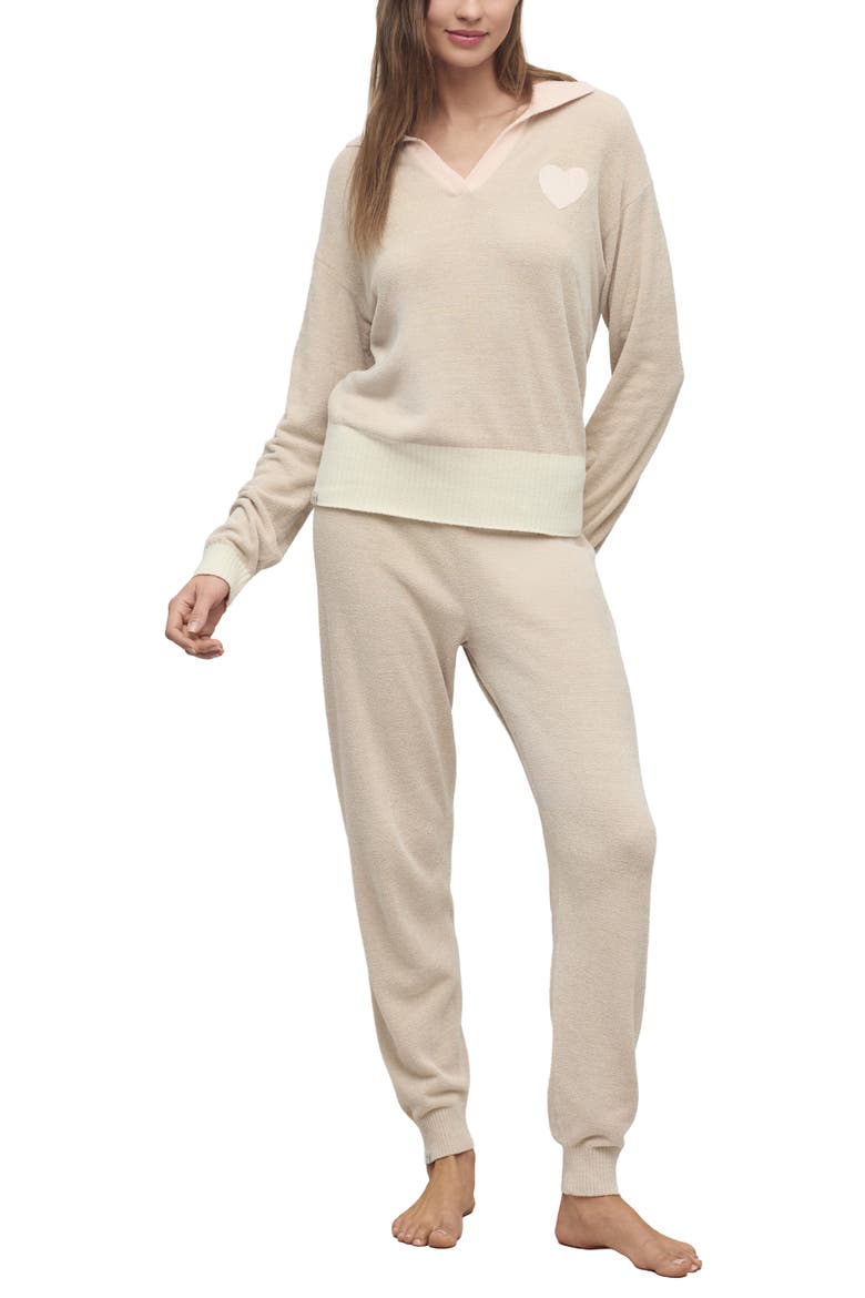 CozyChic® Ultra Lite® Colorblock Joggers, Alternate, color, STONE MULTI