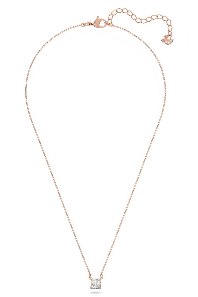 Attract Crystal Pendant Necklace, Alternate, color, ROSE GOLD