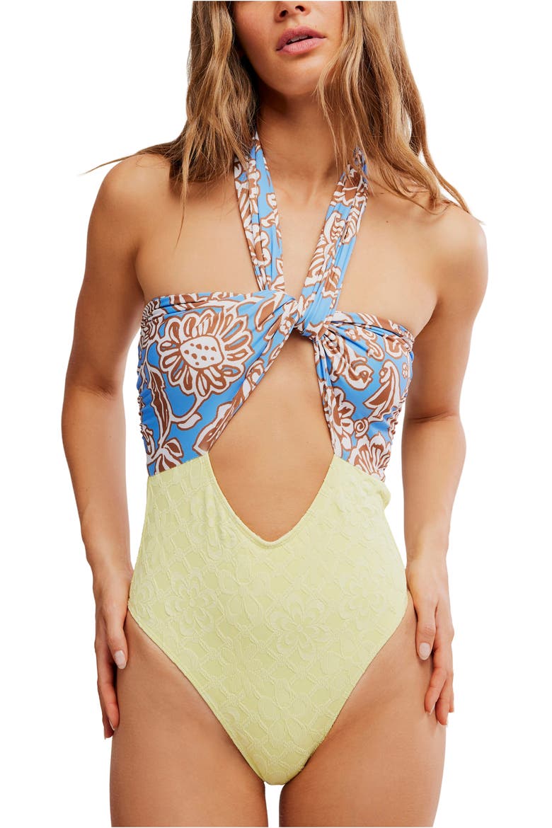Miley Convertible One-Piece Swimsuit, Alternate, color, MOONLIT OASIS