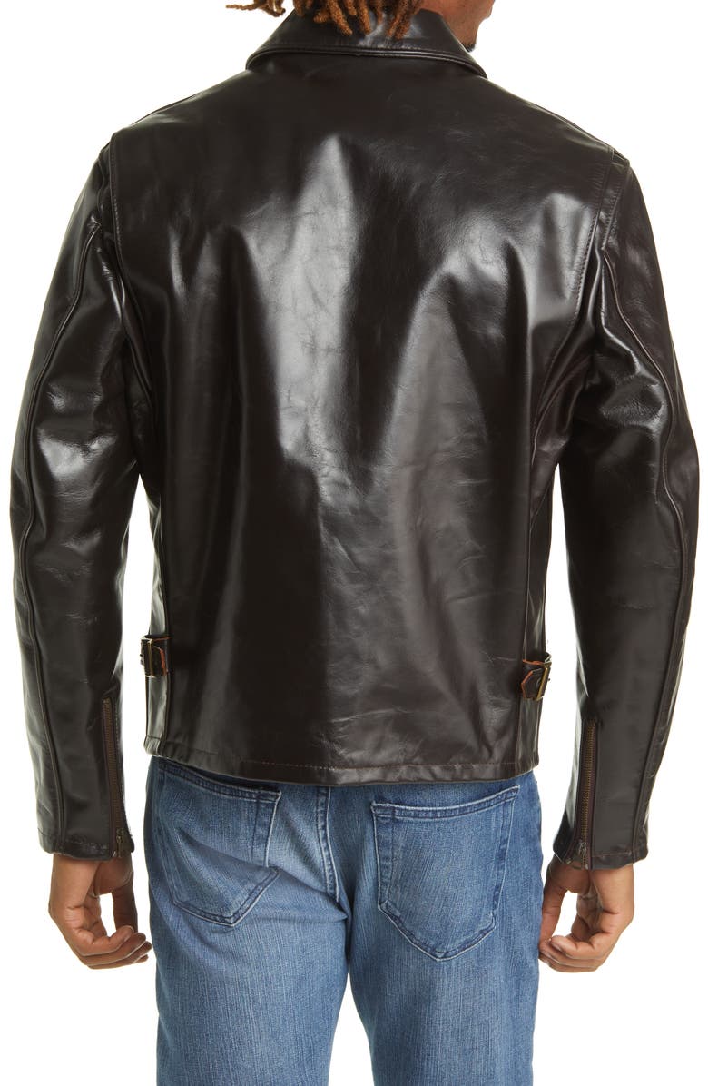 Schott NYC Classic Heavy Steerhide Racer Jacket, Alternate, color,
