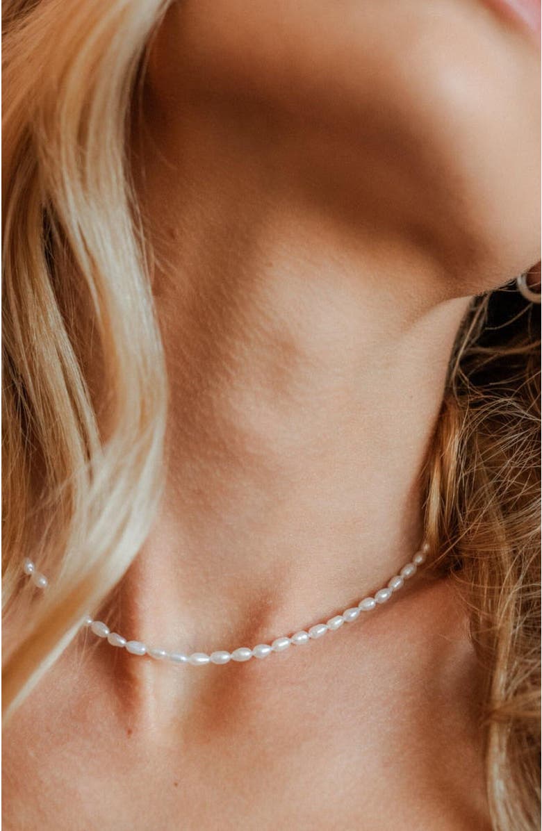 Mantra Intention Pearl Chain, Alternate, color, Pearl