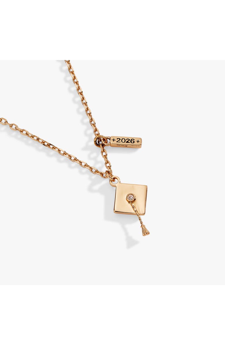 Alex and Ani Graduation 2026 Multi Charm Pendant, Alternate, color, Gold