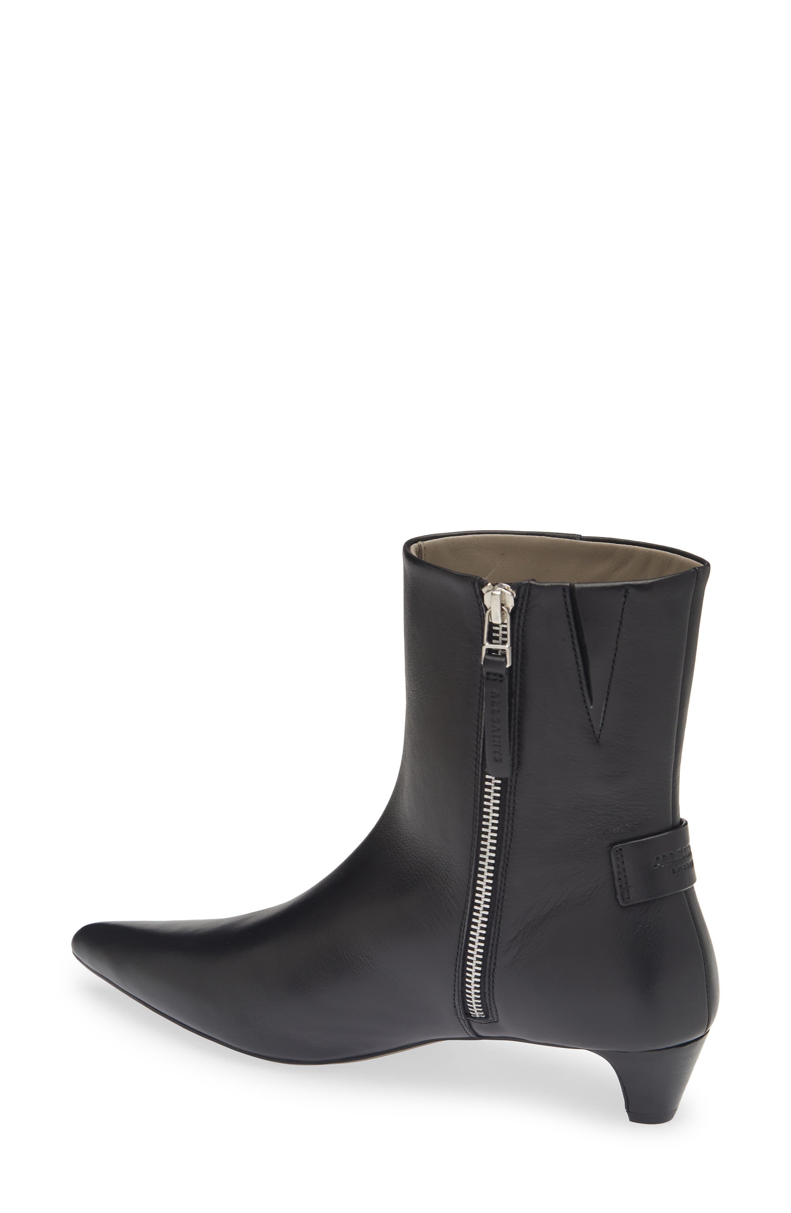 Piper Pointed Toe Ankle Boot, Alternate, color, BLACK