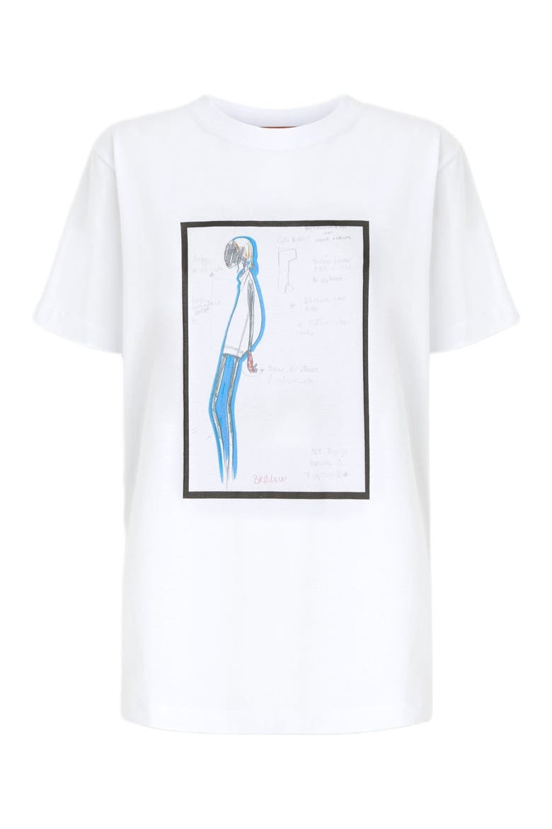 Printed Jersey T-shirt, Alternate, color, White