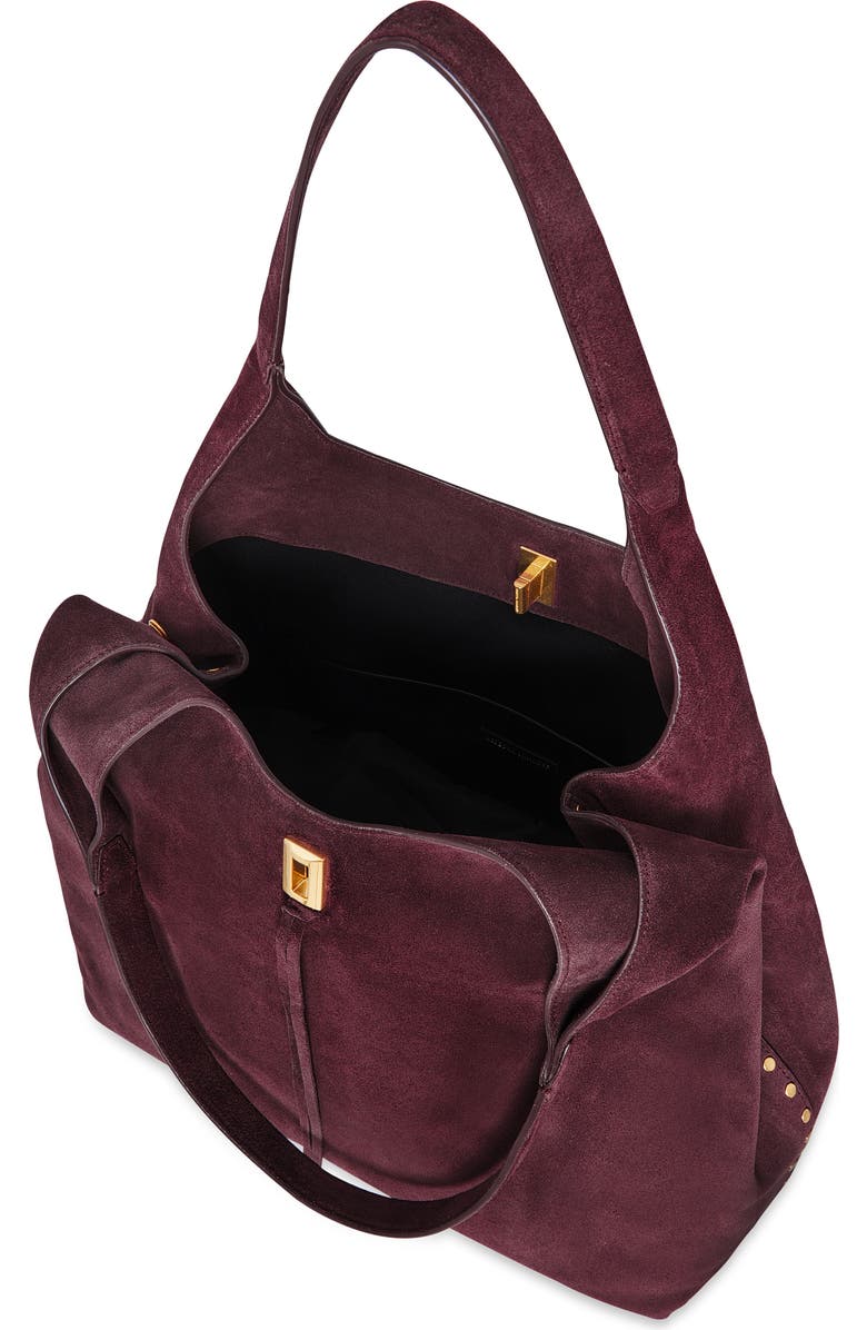 Rebecca Minkoff Darren Signature Carryall Bag, Alternate, color, Garnet