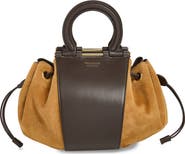 FERRAGAMO Gancio Leather Top Handle Bag