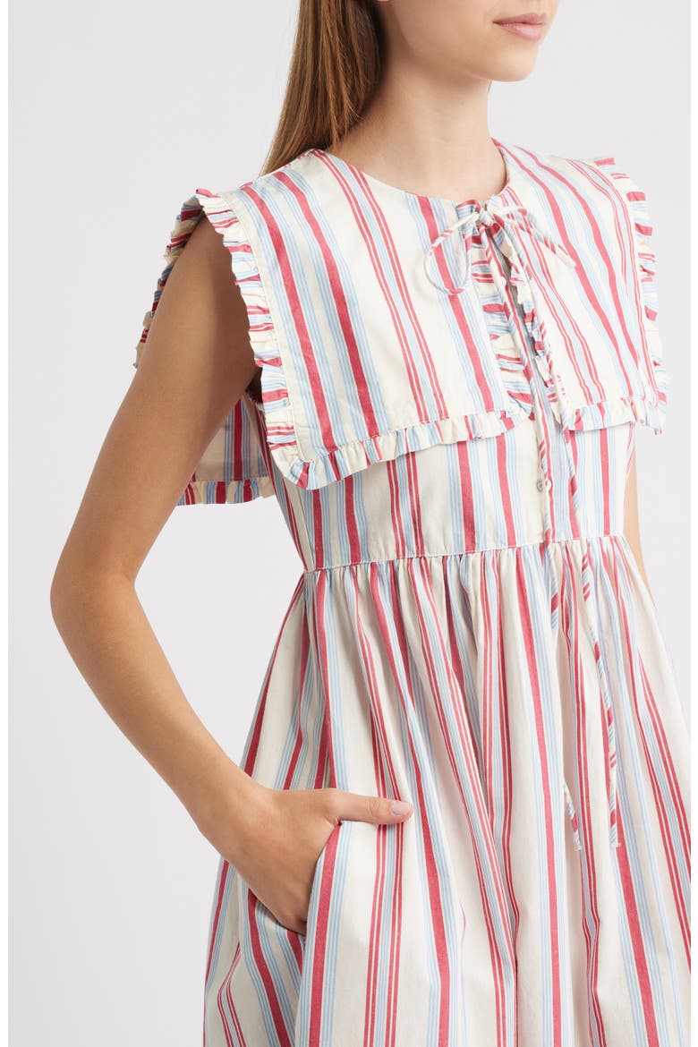 damson madder josephine collared midi dress Damson Madder Josephine Collared Midi Dress