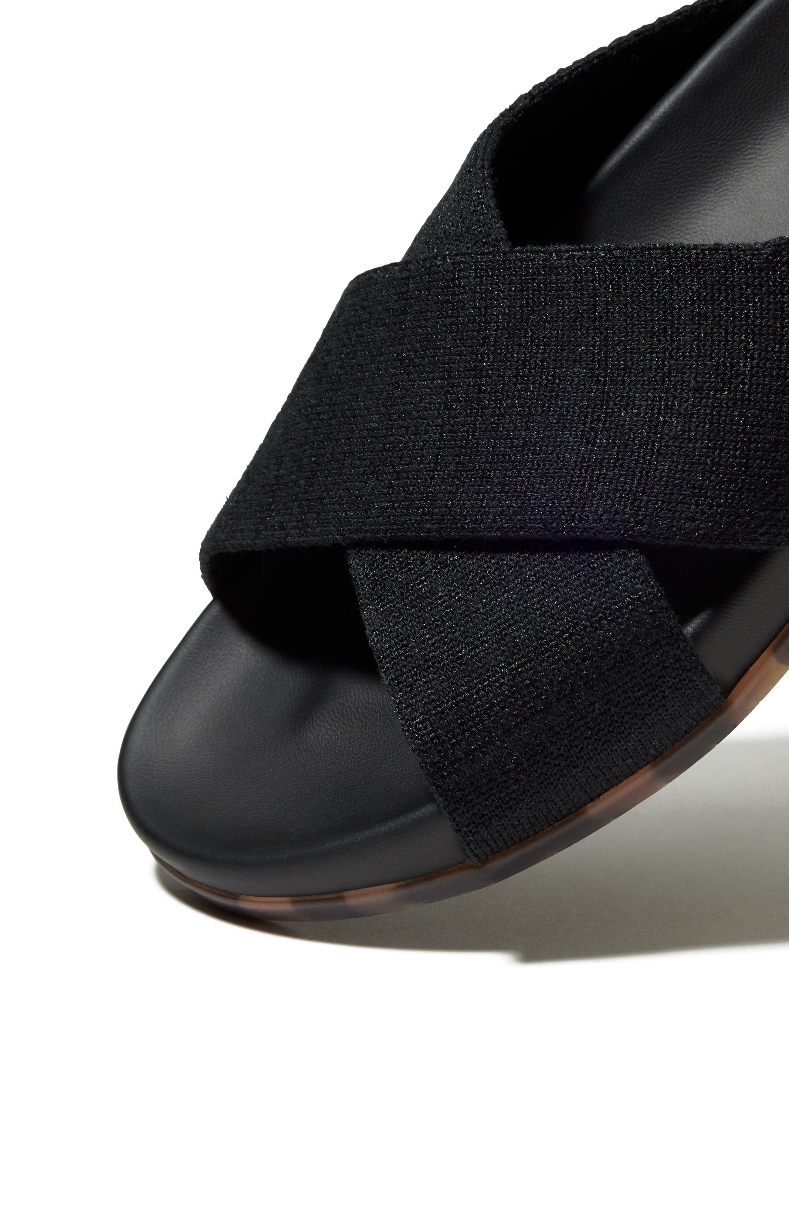 Rothy's The Weekend Slide, Alternate, color, Black