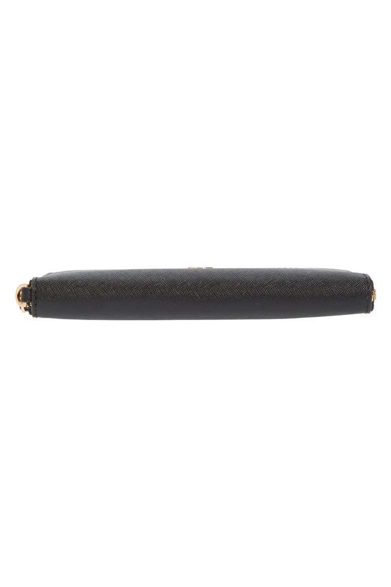 Robinson Zip Leather Continental Wallet, Alternate, color, BLACK