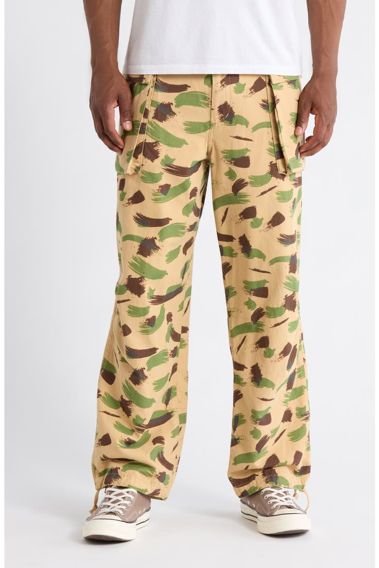 Brushstroke Canvas Utility Pants, Main, color, BRUSHSTROKE CAMO