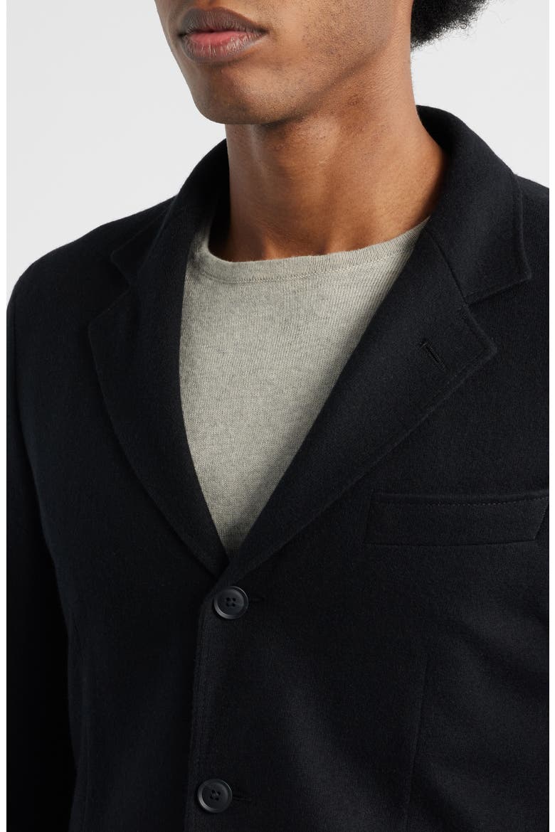 Hanry Slim Fit Felted Wool Blend Sport Coat, Alternate, color, BLACK