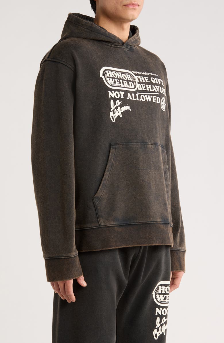 HONOR THE GIFT Not Allowed Cotton Blend Hoodie, Alternate, color, Black