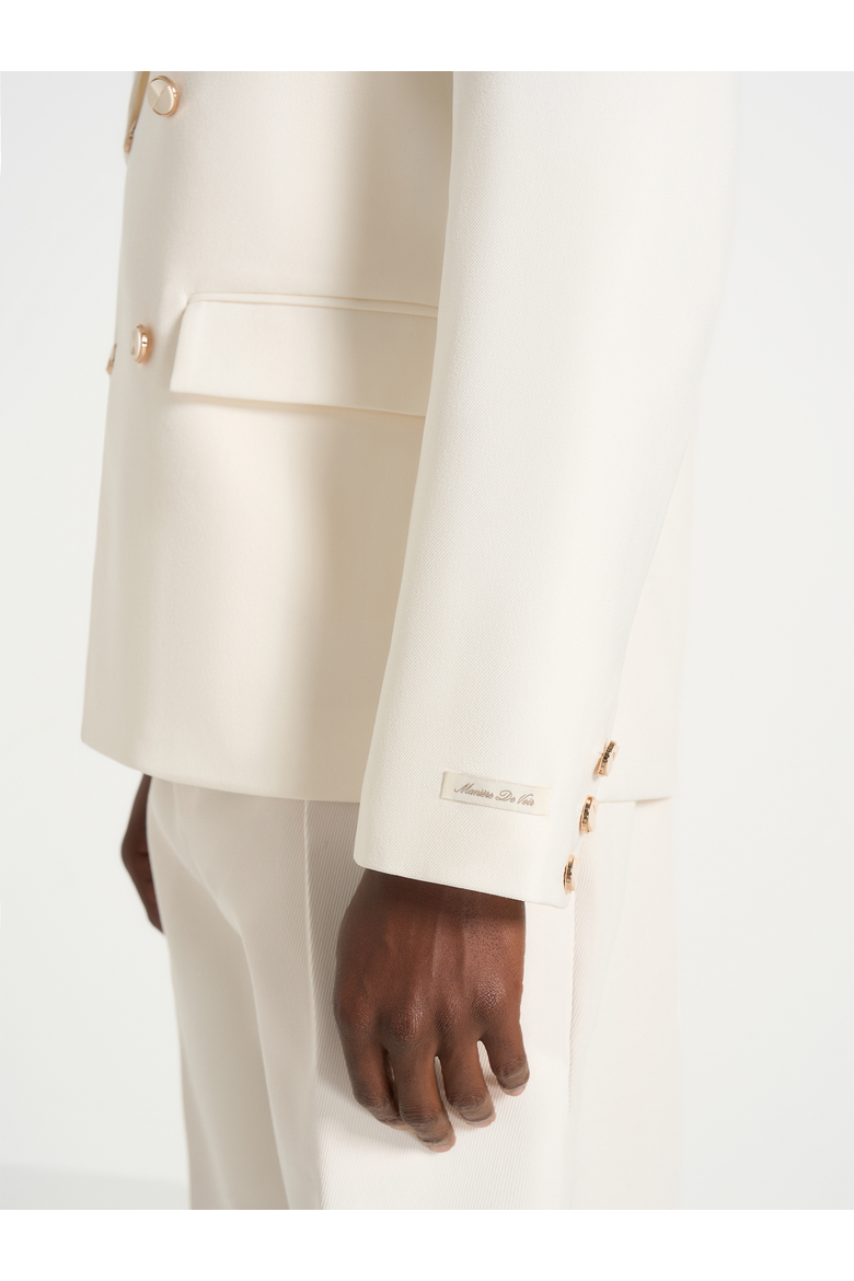 Didier Double Breasted Suit Jacket, Alternate, color, Off White