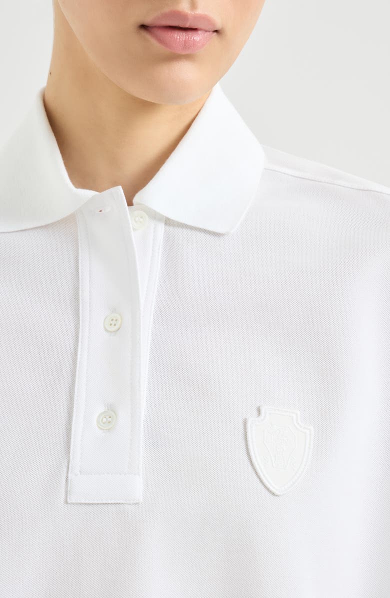 Brunello Cucinelli Piqué polo shirt, Alternate, color, White
