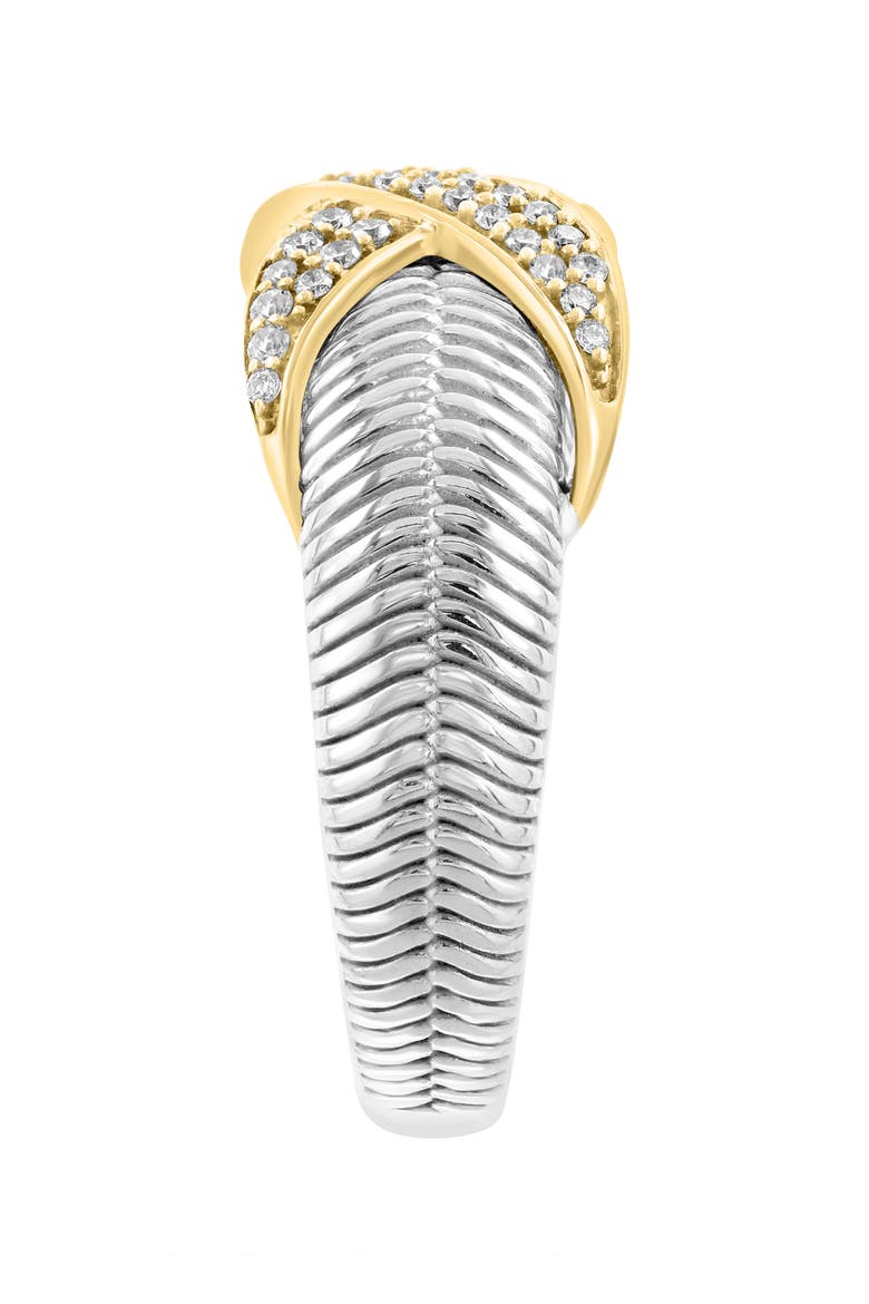 Two-Tone Pavé Diamond Ring, Alternate, color, GOLD