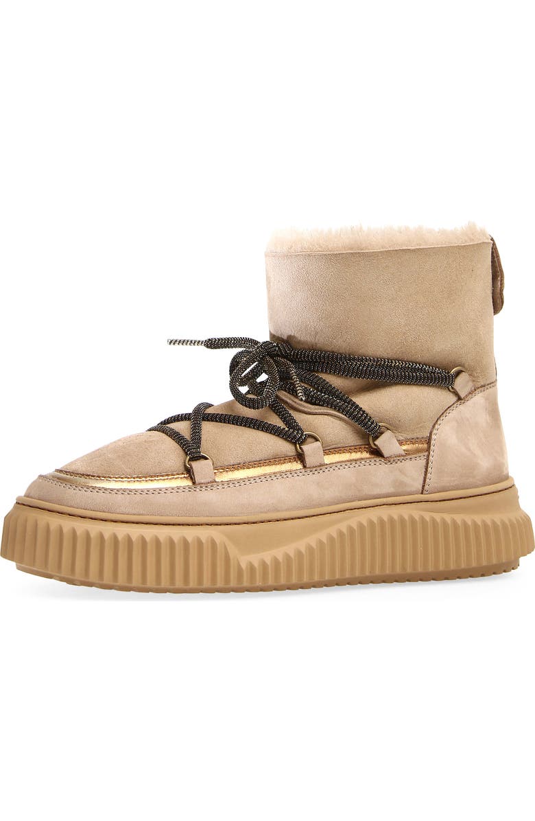 Voile Blanche Cortina Genuine Shearling Bootie, Main, color, Beige Bronze