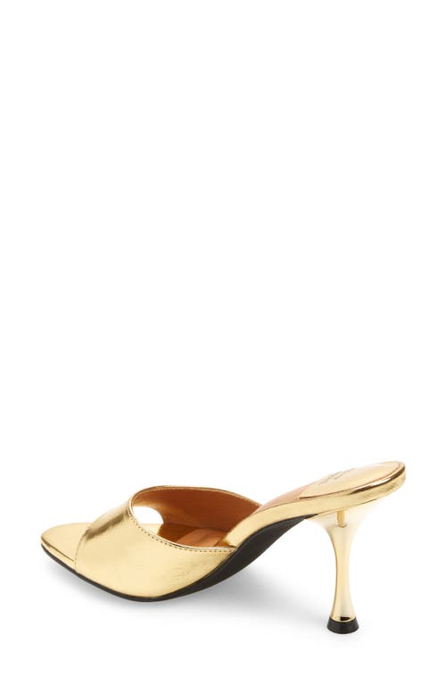 Jeffrey Campbell Agent Slide Sandal In Gold