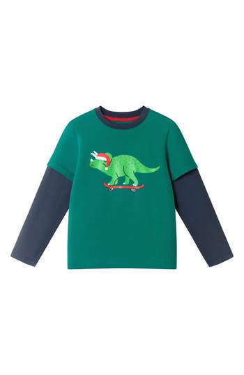 Andy & Evan Kids' Twofer Graphic T-shirt In Green