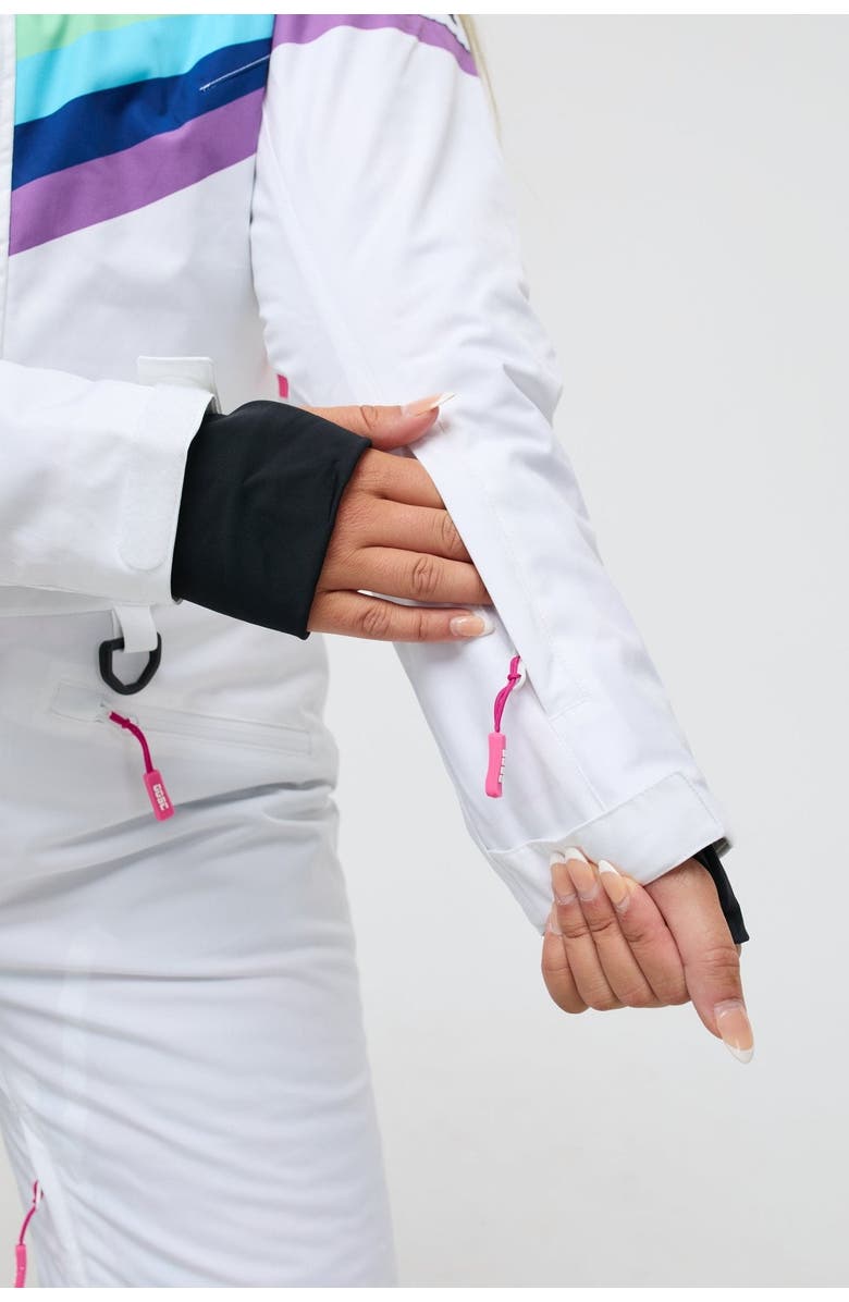 OOSC Rainbow Road Shaped Women's Ski Suit, Alternate, color, Multi-Colour