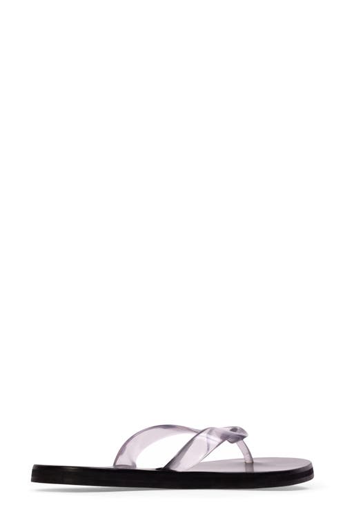 Black Suede Studio Jeli Pvc Flip Flop Sandals In Clear Pvc