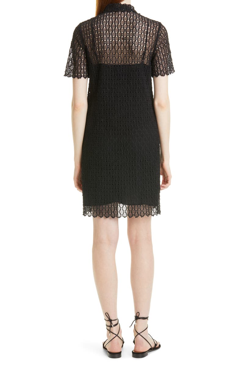 Rebecca Taylor Pina Embroidered Short Sleeve Shirtdress, Alternate, color, 