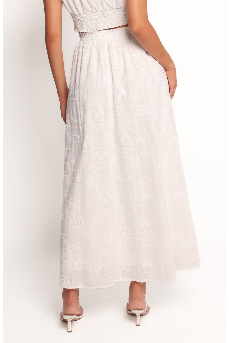 Kimora Embroidered Maxi Skirt, Alternate, color, WHITE
