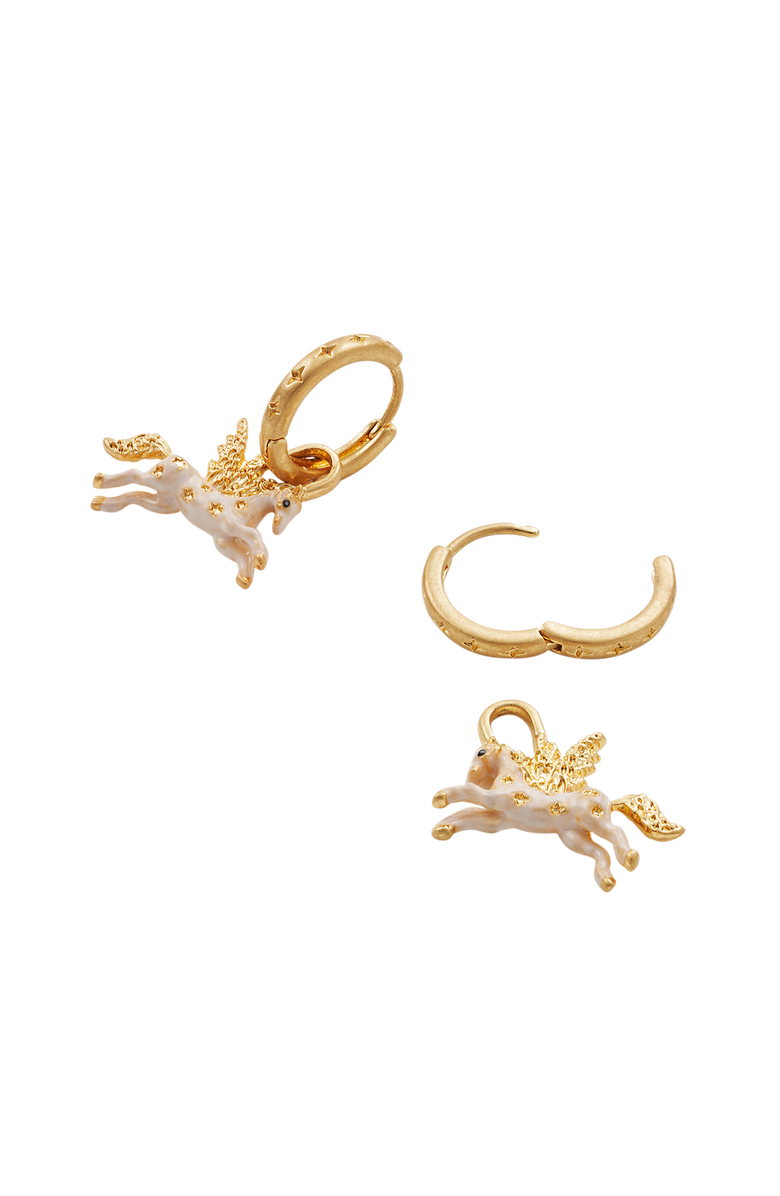 Fable England Pegasus Huggie Earrings, Alternate, color, Gold