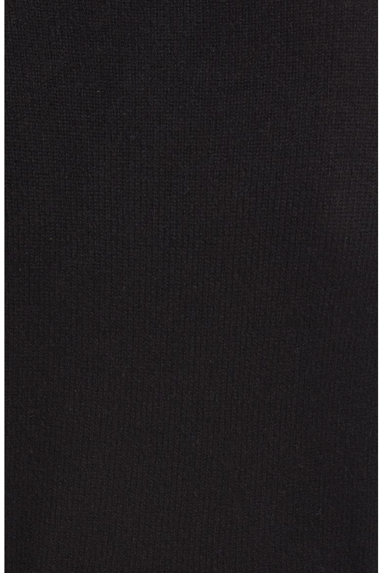 Cashmere Wrap Sweater, Alternate, color, BLACK