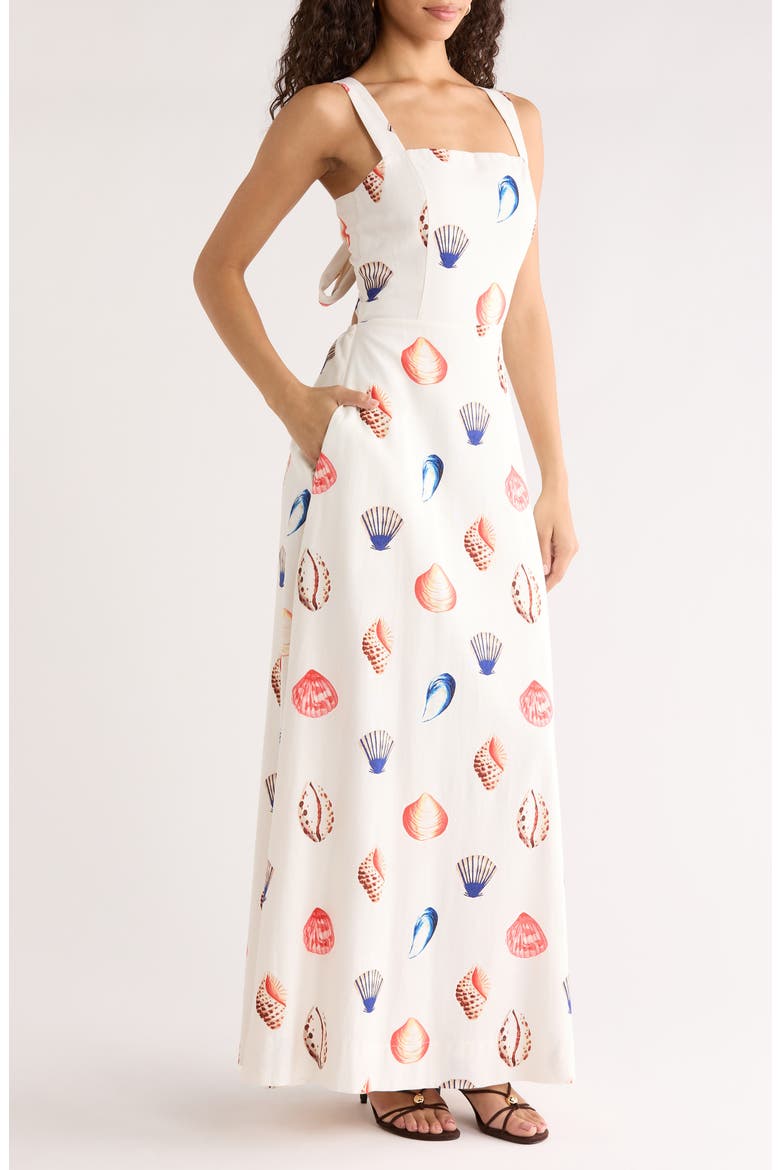 Kara Shells Lully Maxi Dress, Alternate, color, WHITE-MULTI