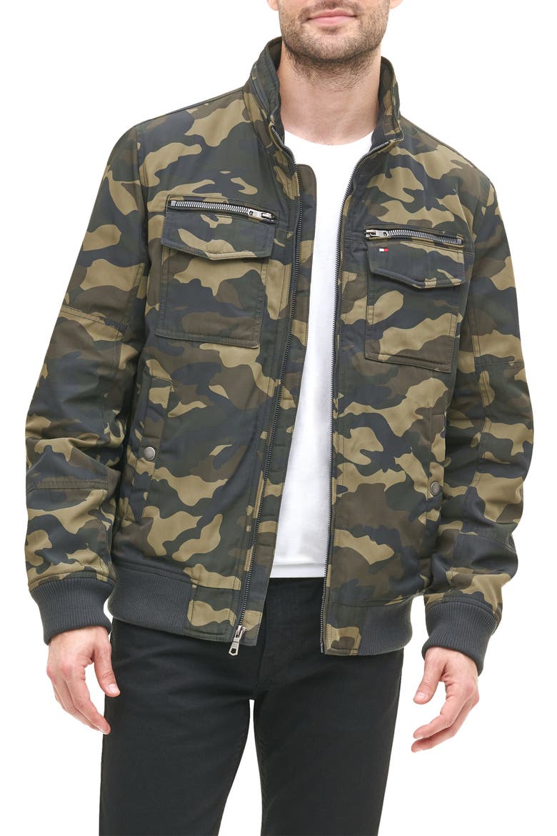 Performance Bomber Jacket, Main, color, CAMOUFLAGE