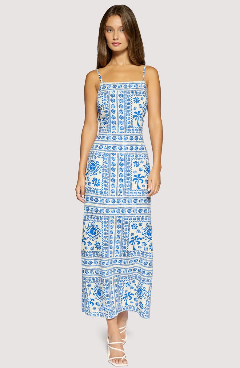 Lost + Wander Daydream Vista Maxi Dress, Alternate, color, Blue Ivory