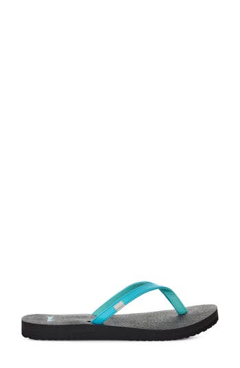 Sanuk Yoga Spree 4 Flip Flop In Blue