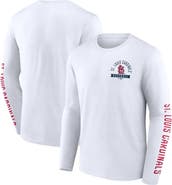 FANATICS Men's Fanatics White St. Louis Cardinals Press Box Long Sleeve T-Shirt