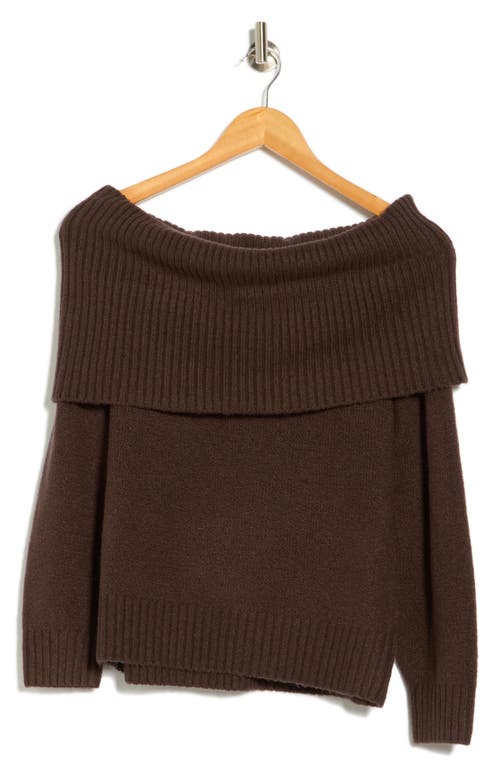 Abound Off The Shoulder Sweater In Brown